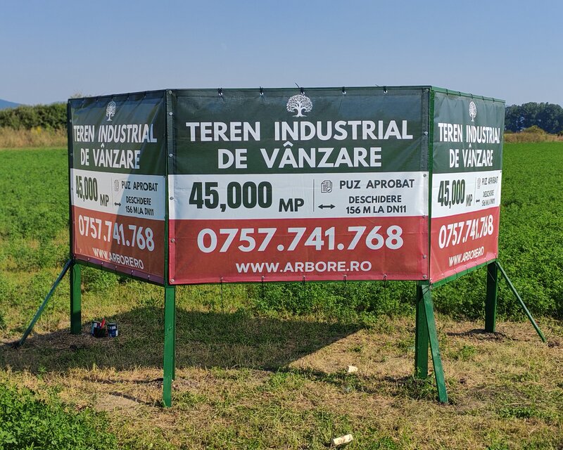 Prejmer, Brasov, teren 45.000 mp, PUZ aprobat, 156 m front DN11